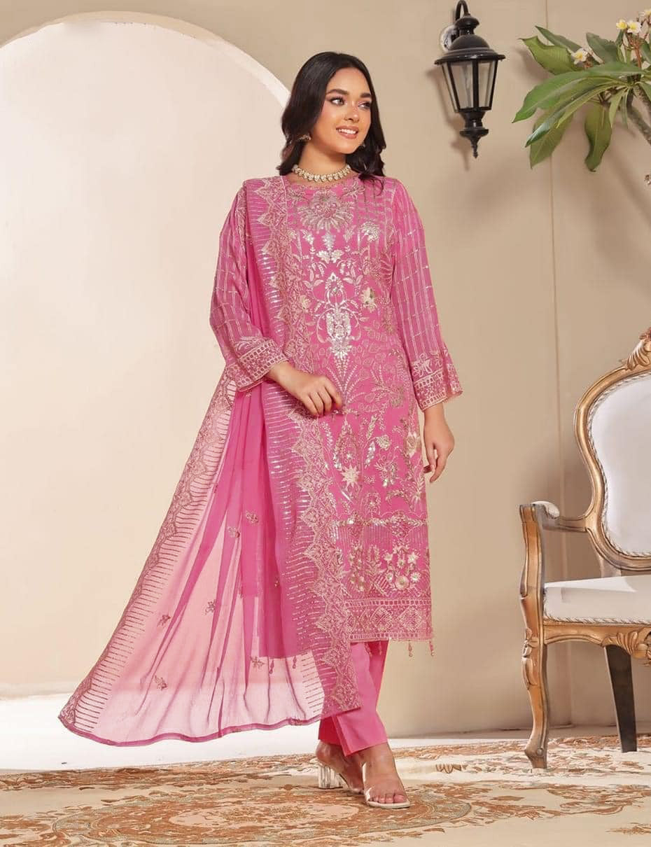 Georgette Semi Stitched Salwar Suit 2