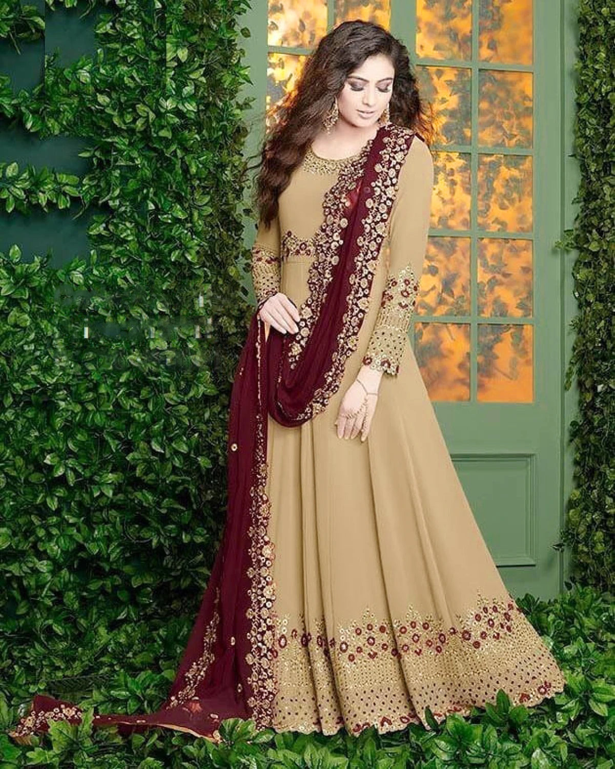 Georgette Semi Stitched Salwar Suit
