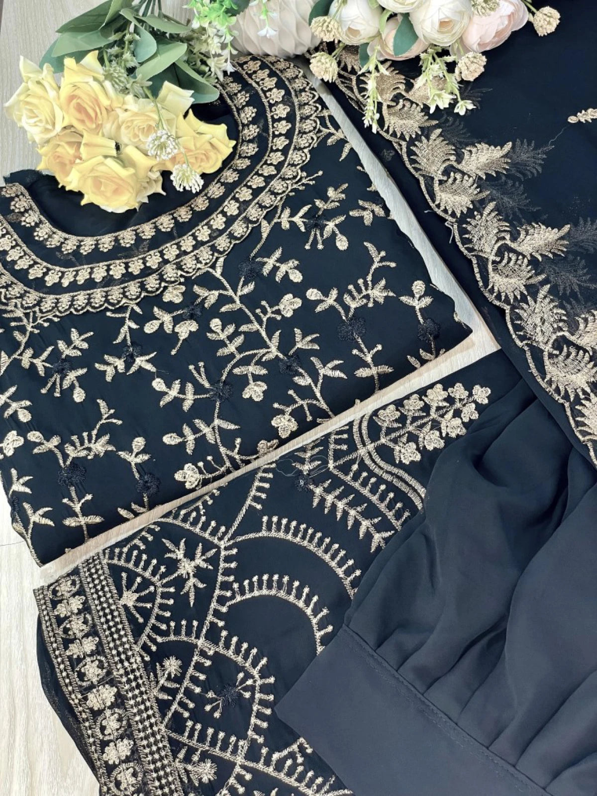 Georgette Semi Stitched Salwar Suit