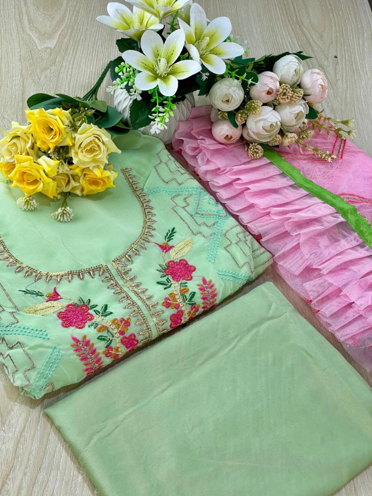 Georgette Semi Stitched Salwar Suit AR-2783