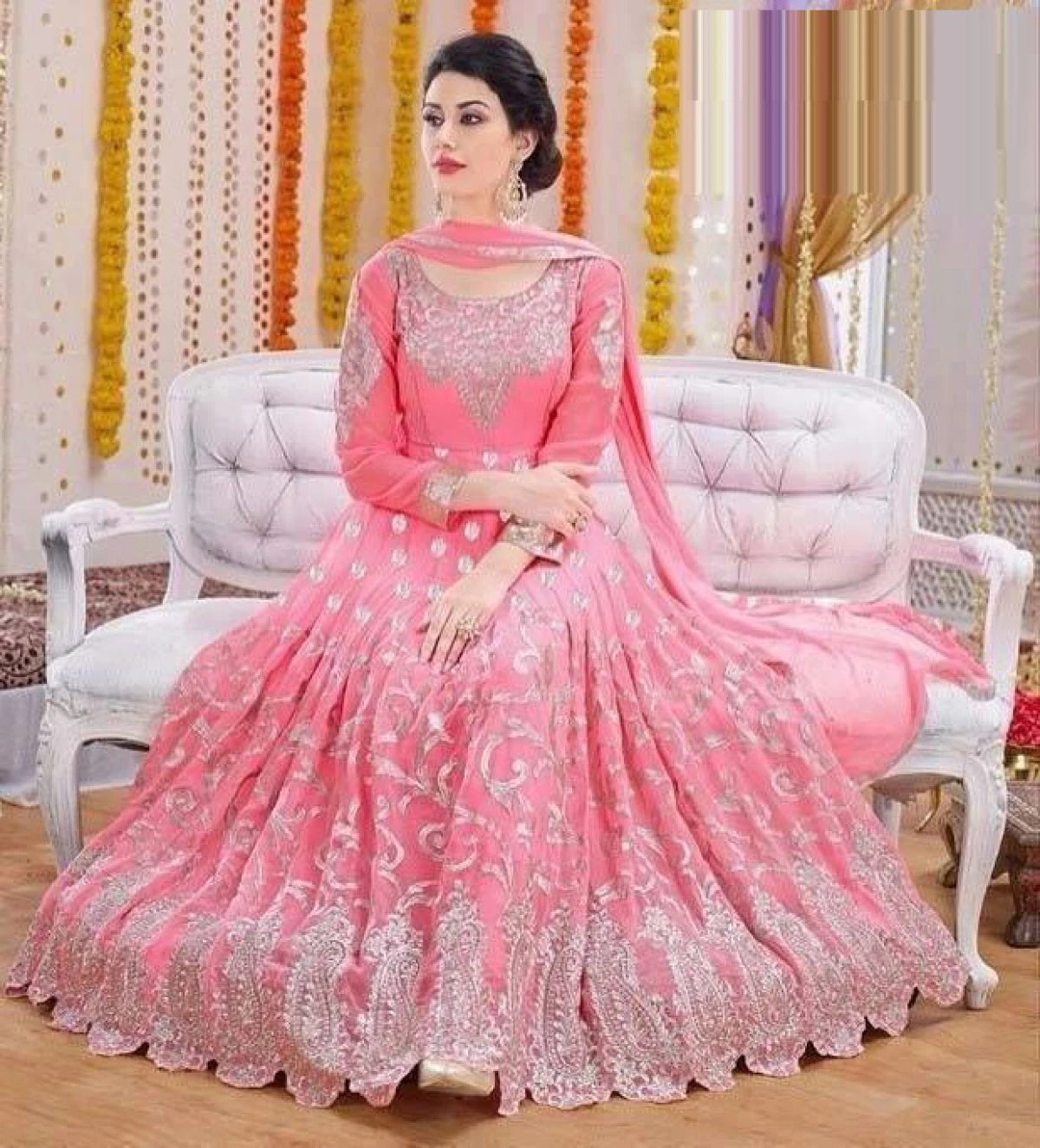 Georgette Semi Stitched Salwar Suit Ar-859