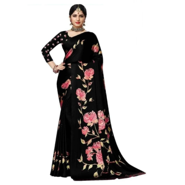 ট্রেন্ডি ইন্ডিয়ান সানজানা ব্র্যান্ডের শামু সিল্ক শাড়ি