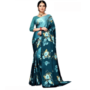 ট্রেন্ডি ইন্ডিয়ান সানজানা ব্র্যান্ডের শামু সিল্ক শাড়ি