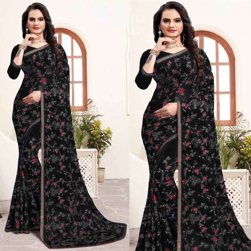 ইন্ডিয়ান ডিজাইনার রেপ্লিকা জর্জেট পার্টি শাড়ি
