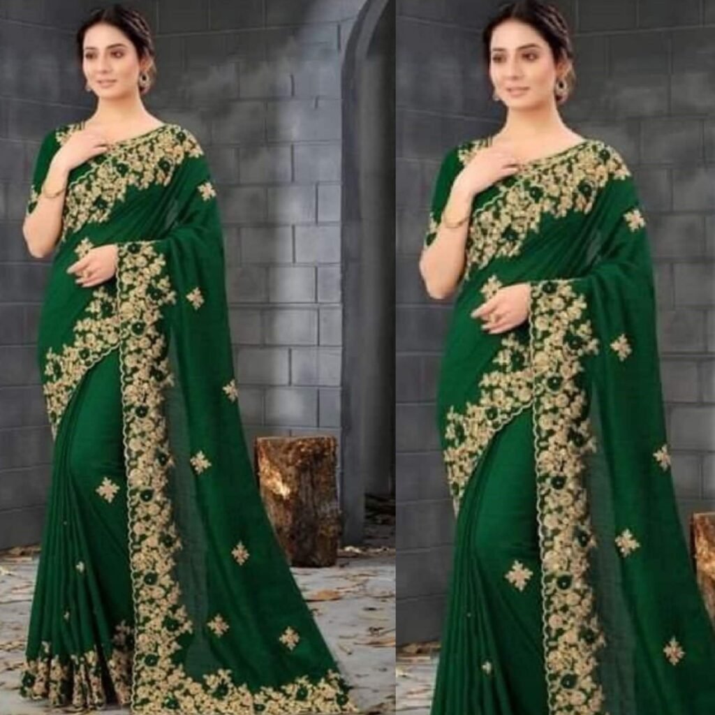 ইন্ডিয়ান ডিজাইনার জর্জেট পার্টি শাড়ি