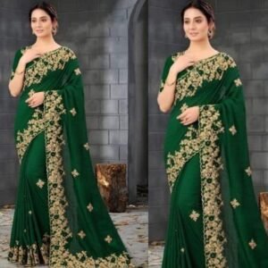 ইন্ডিয়ান ডিজাইনার জর্জেট পার্টি শাড়ি