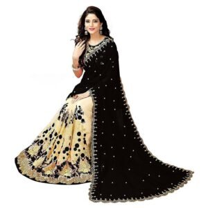ইন্ডিয়ান ডিজাইনার জর্জেট পার্টি শাড়ি