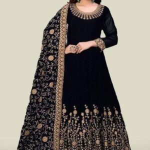 Georgette Embroidery Gown