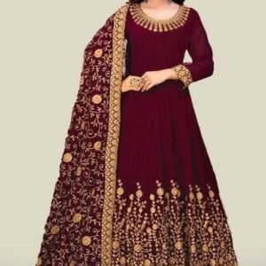 Georgette Embroidery Gown
